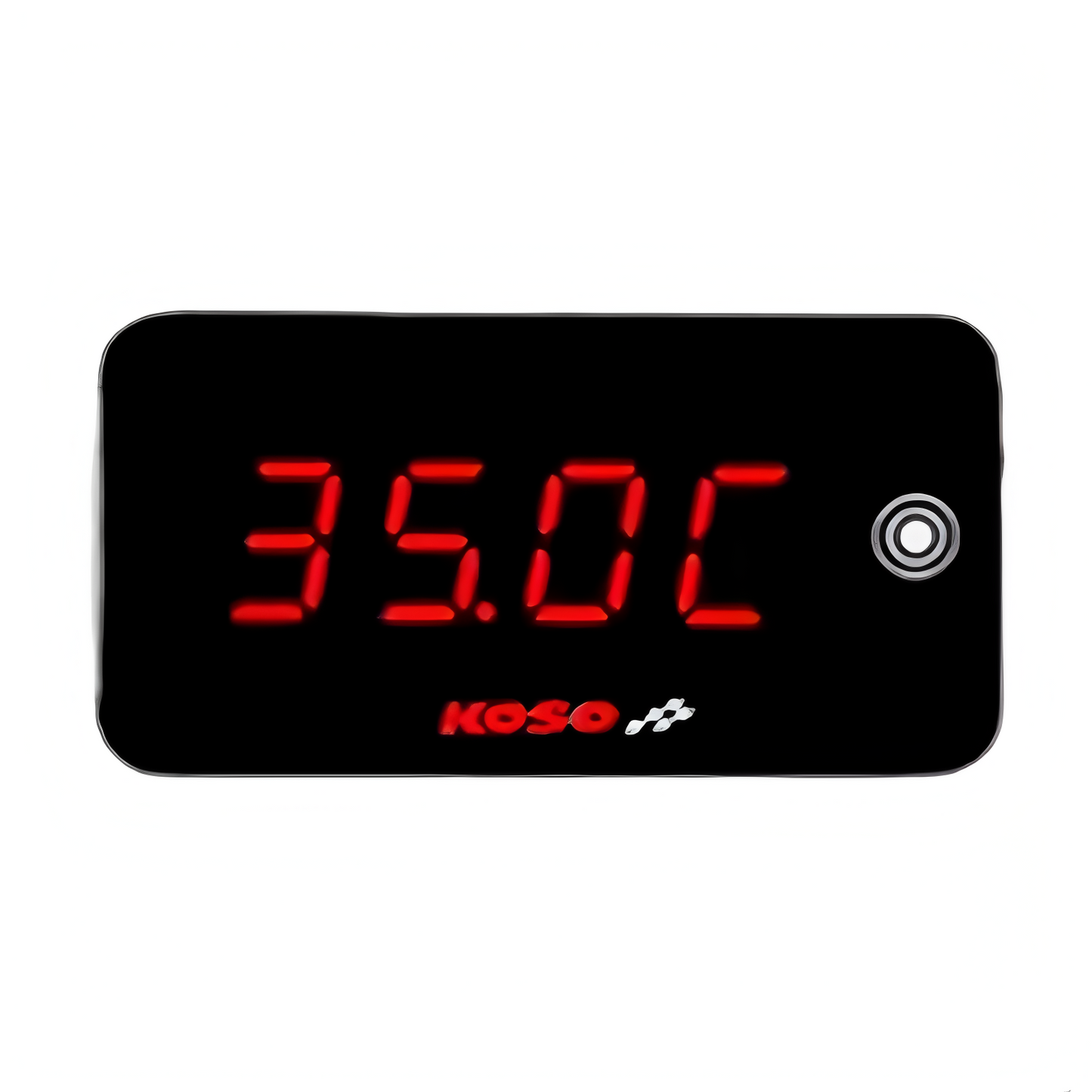 KOSO Temperature Gauge Motorcycle Cylinder Temp Voltage Time 3 in 1 - NORXI store