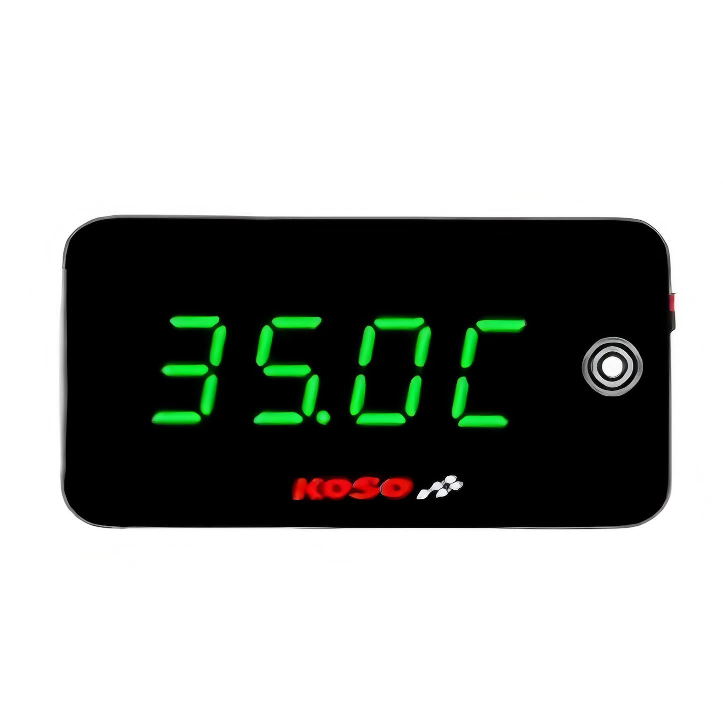 KOSO Temperature Gauge Motorcycle Cylinder Temp Voltage Time 3 in 1 - NORXI store