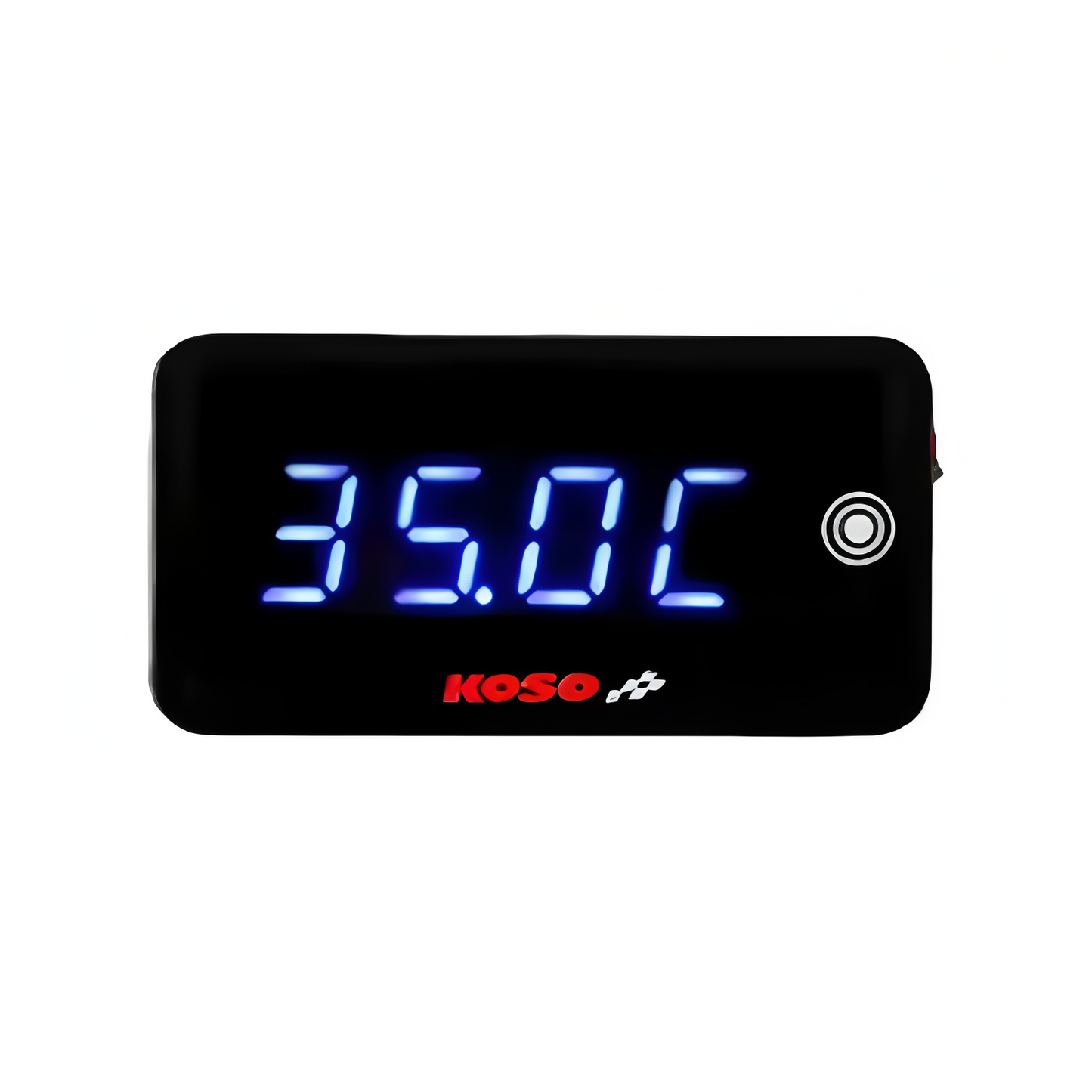 KOSO Temperature Gauge Motorcycle Cylinder Temp Voltage Time 3 in 1 - NORXI store